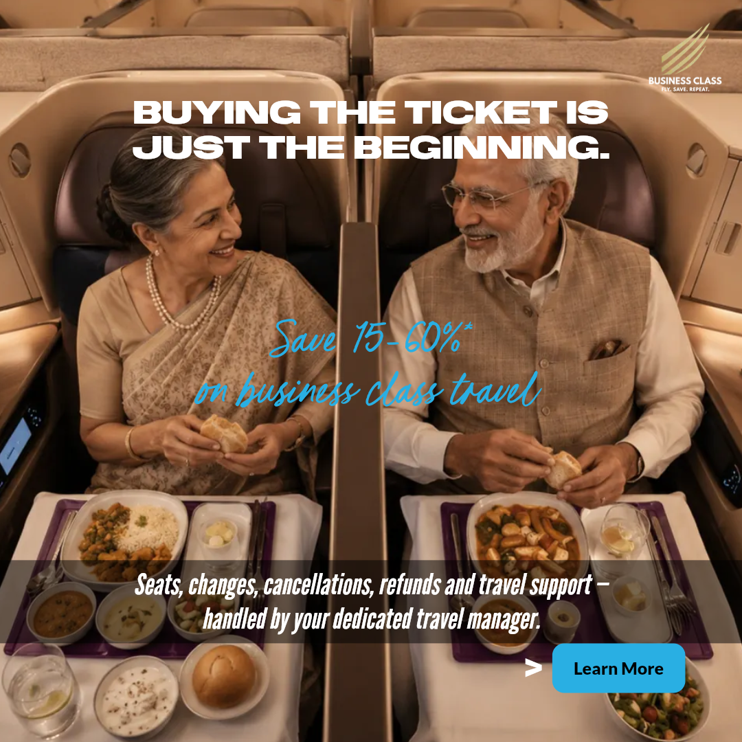 Business-Class.in: Buying the ticket is just the beginning. Personal travel support. Promotional savings of 15–60%; terms apply.